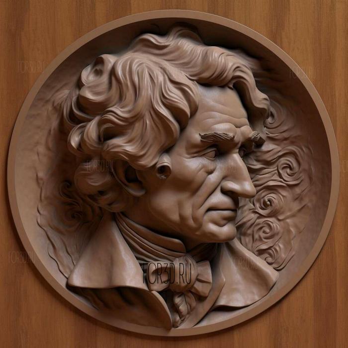 Hector Berlioz 1 stl model for CNC